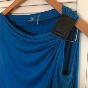 Jersey One-Sleeve Draped Top